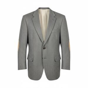 Vintage Allyn St. George Men's Gray Tweed 100% Wool Made in USA Sport Coat- 46R